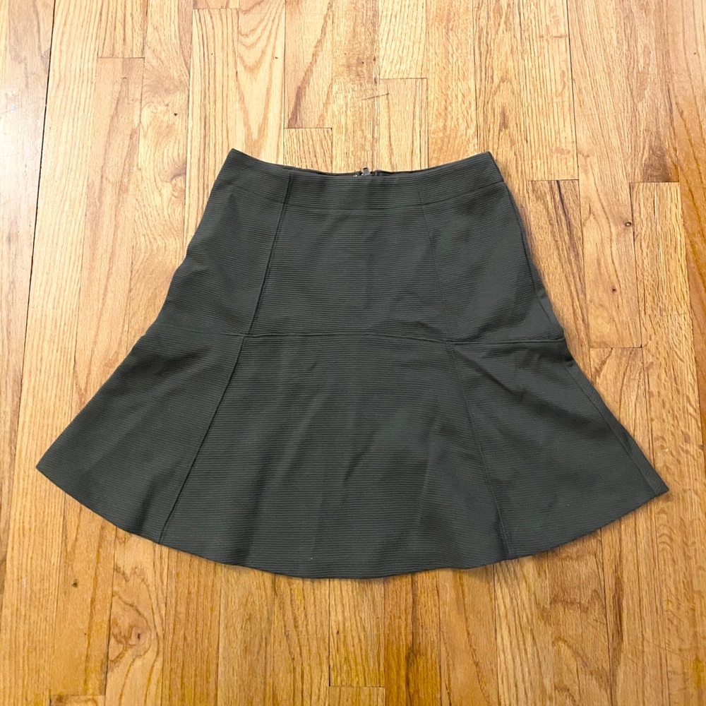 Olive Green Skater Skirt